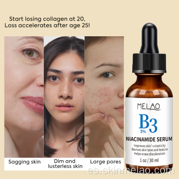 Niacinamida facial Vitamina B3 Anti -envejecimiento